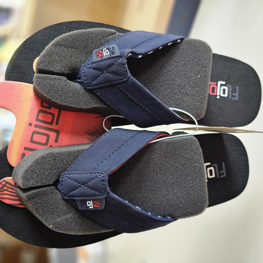 Flojos Bandera Men's Sandals - Navy/Black Size 8